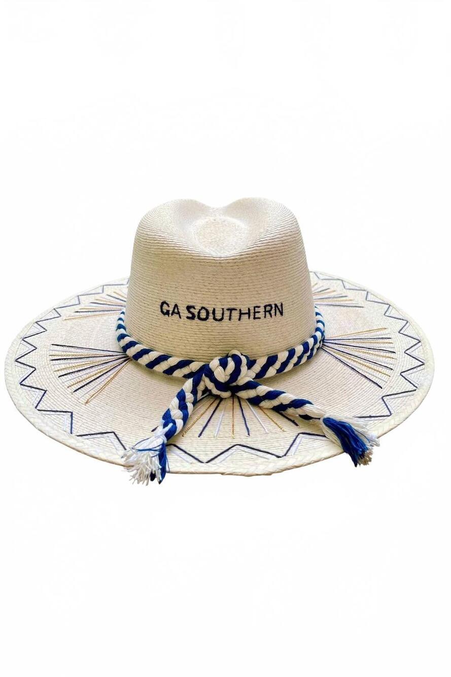 NEW THE GOLDIE HAT CO. women's georgia southern hat in natural